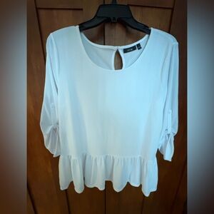 Apt. 9 Classic White Ribbed Tank